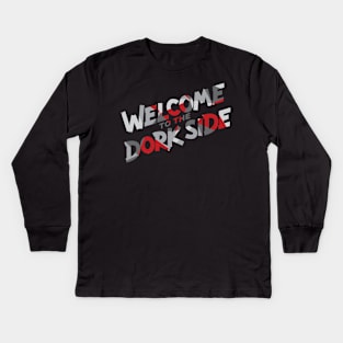 Welcome to the Dork Side Geo Kids Long Sleeve T-Shirt